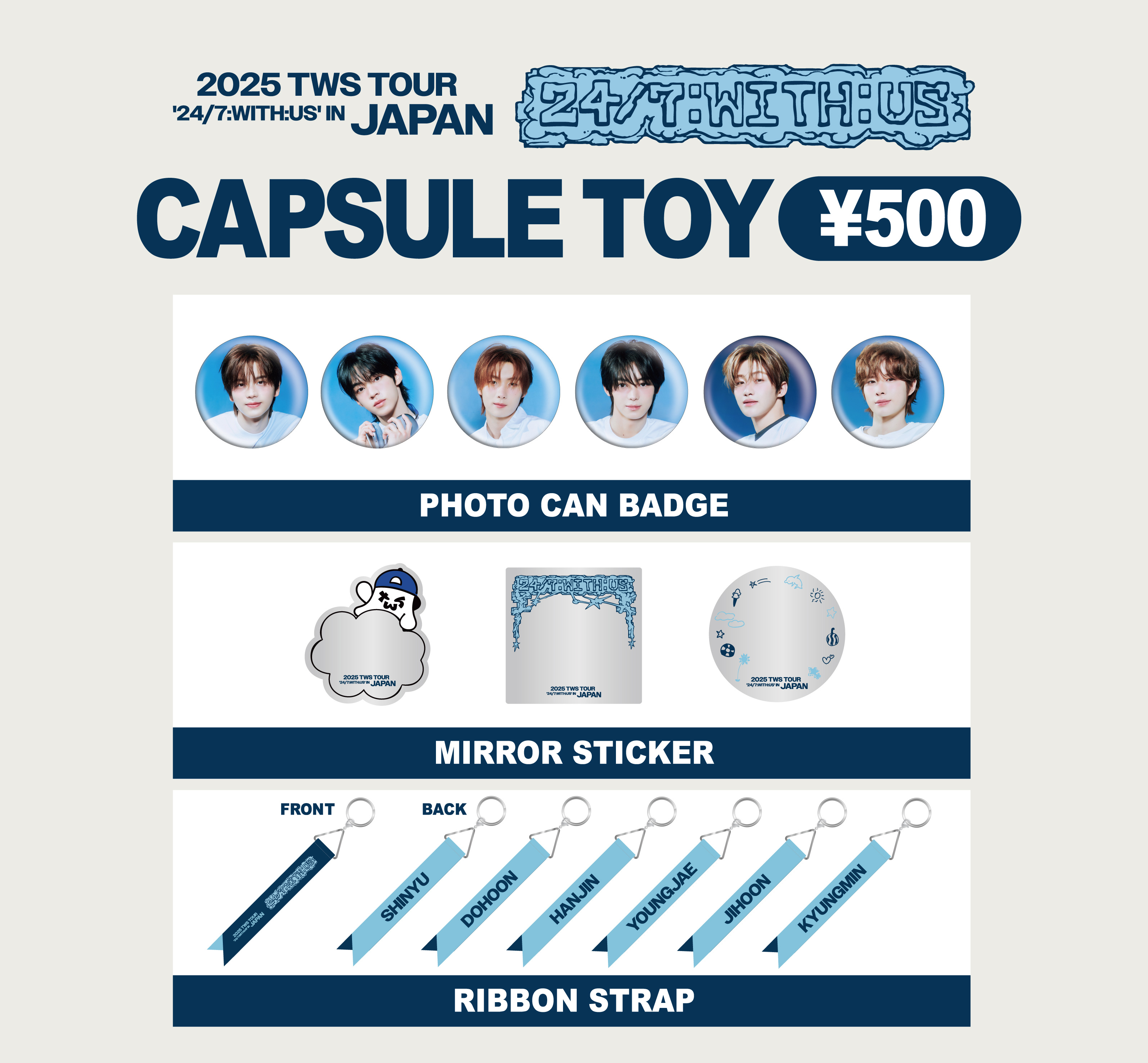 2025 TWS TOUR 24/7:WITH:US IN JAPAN CAPSULE TOY